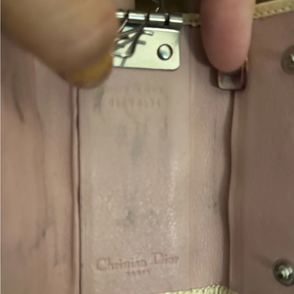 Dior rhinestone wallet